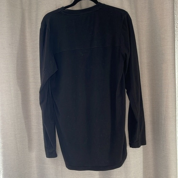ADIDAS BLACK LONG SLEEVE TEE (M) - Picture 8 of 8
